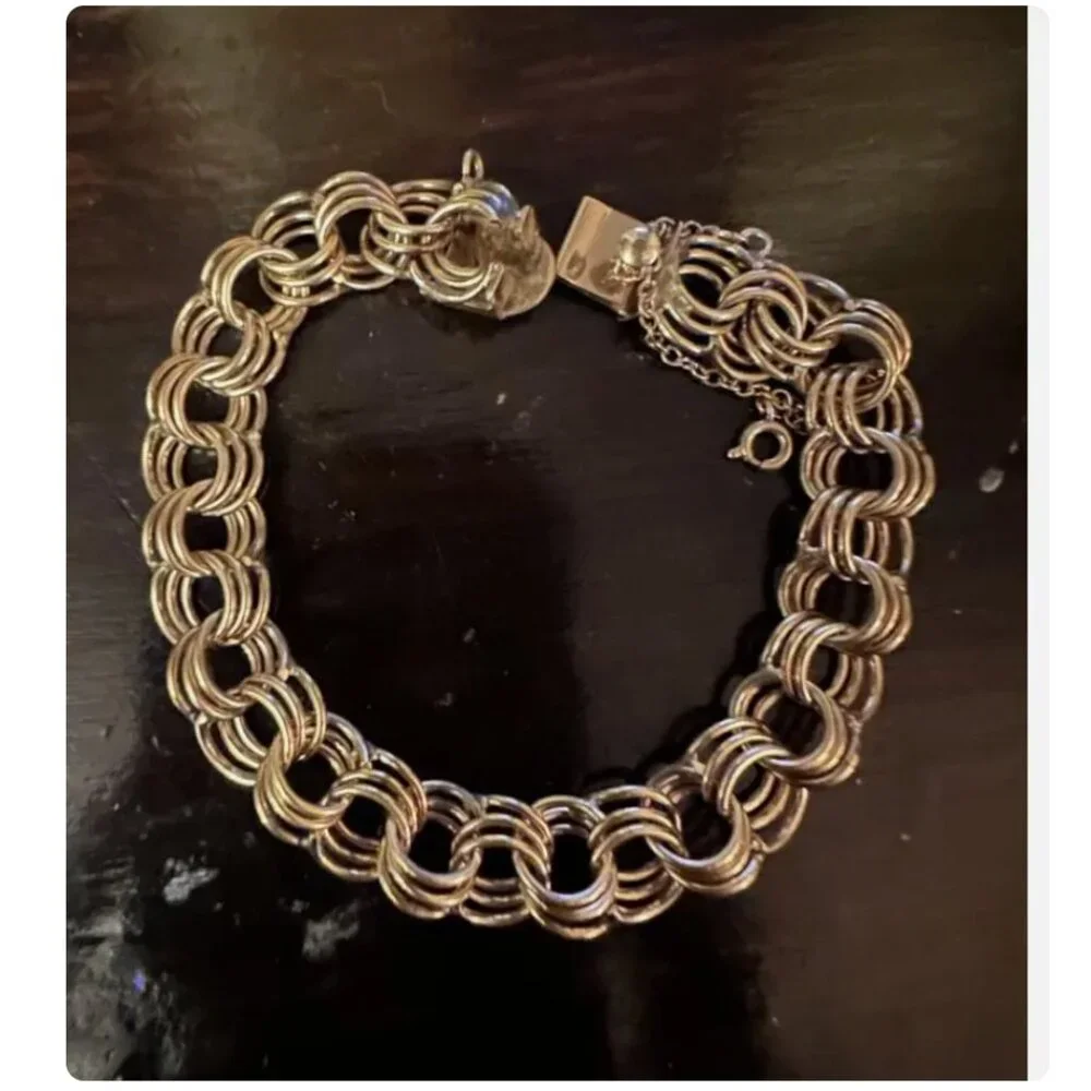 Gold-Tone Multi-Link Chain Bracelet - Elegant Women’s Bracelet
